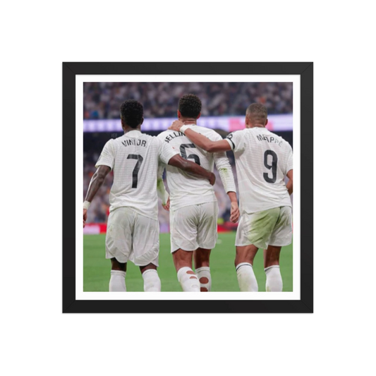 Premium Luster Photo Paper Framed Poster (HALA MADRID)