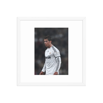 Premium Luster Photo Paper Framed Poster (CR7)