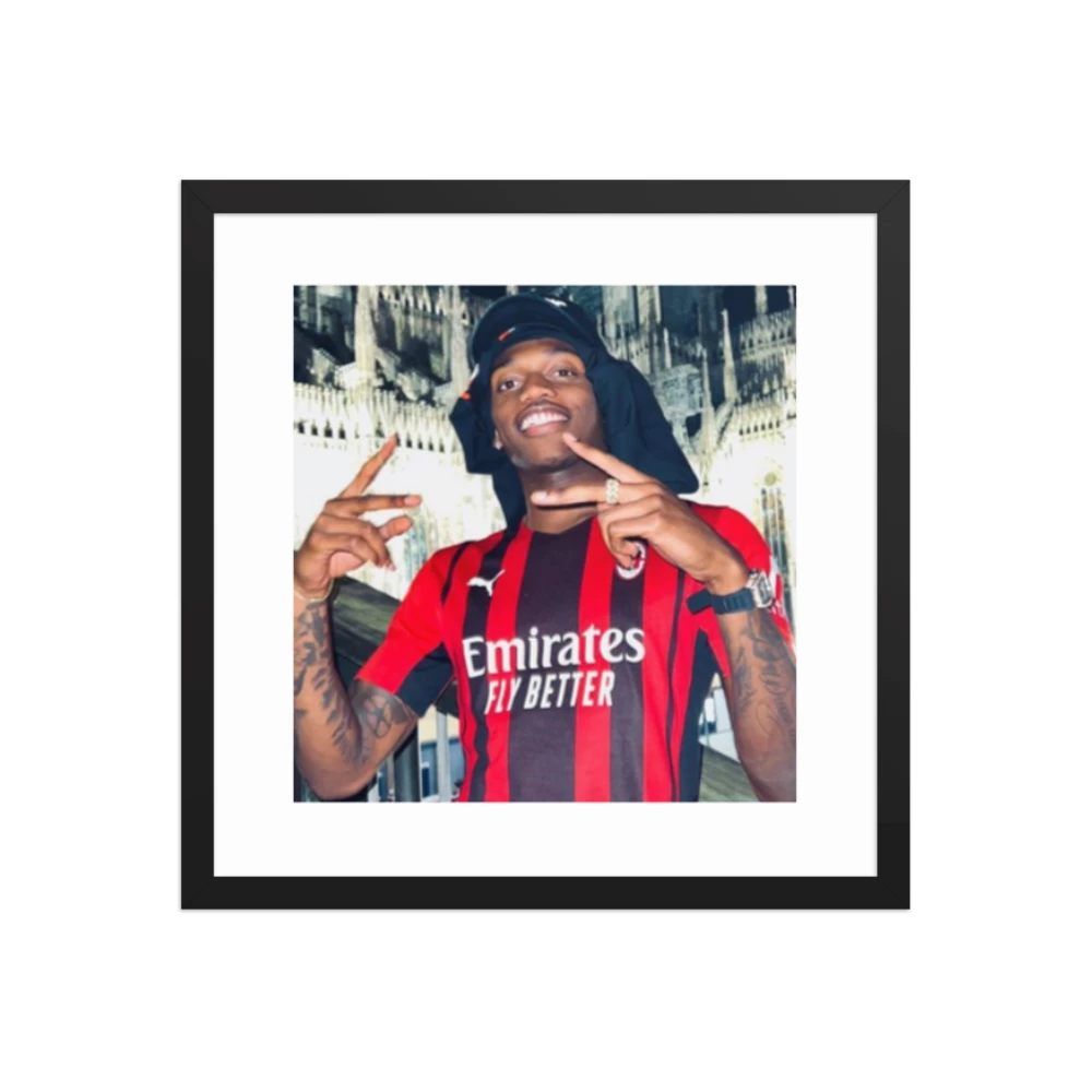 Premium Luster Photo Paper Framed Poster (Rafael Leão)