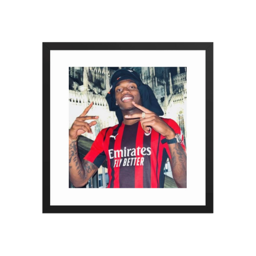 Premium Luster Photo Paper Framed Poster (Rafael Leão)