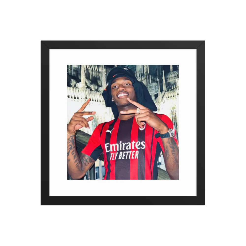 Premium Luster Photo Paper Framed Poster (Rafael Leão)