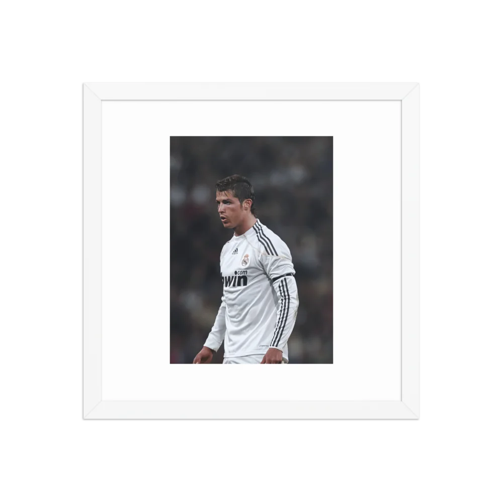 Premium Luster Photo Paper Framed Poster (CR7)