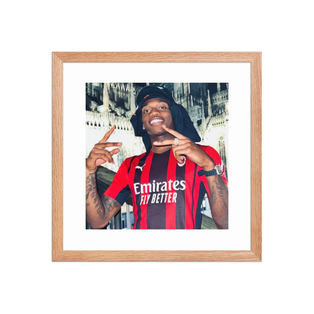 Premium Luster Photo Paper Framed Poster (Rafael Leão)