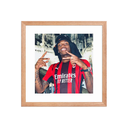 Premium Luster Photo Paper Framed Poster (Rafael Leão)