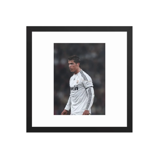 Premium Luster Photo Paper Framed Poster (CR7)