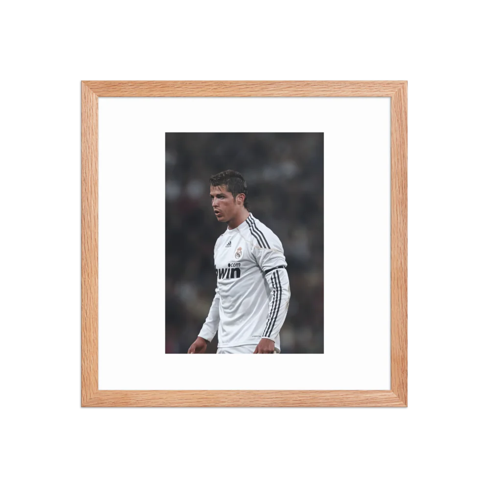 Premium Luster Photo Paper Framed Poster (CR7)