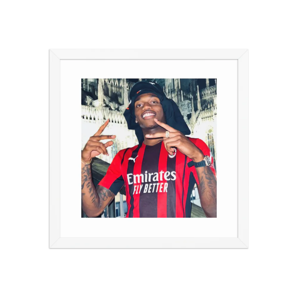 Premium Luster Photo Paper Framed Poster (Rafael Leão)